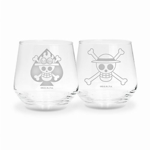 One Piece - Luffy & Ace 2-Pack Glass
Pack