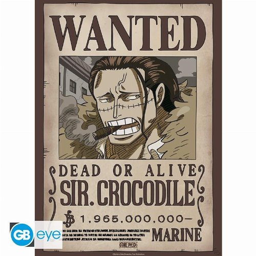 One Piece - Sir Crocodile Wanted Poster Αυθεντική
Αφίσα (52x38cm)