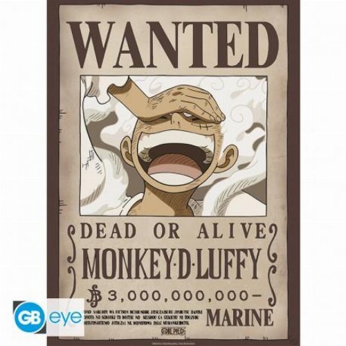 One Piece - Monkey D. Luffy Wanted Poster Αυθεντική
Αφίσα (52x38cm)