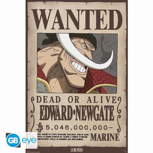One Piece - Edward Newgate Wanted Poster Αυθεντική
Αφίσα (92x61cm)