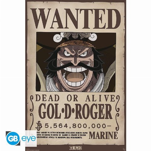 One Piece - Gol D. Roger Wanted Poster
(92x61cm)