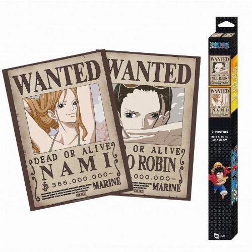 One Piece - Nami & Nico Robin Wanted Chibi
2-Pack Posters (52x38cm)