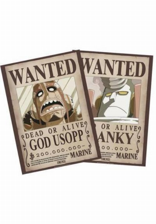 One Piece - God Usopp & Franky Wanted Chibi
2-Pack Posters (52x38cm)