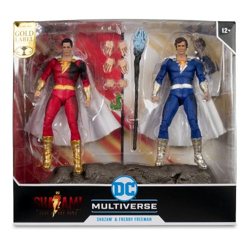 DC Multiverse: Gold Label - Shazam (Battle
Damage) & Freddy Freeman 2-Pack Action Figures
(18cm)