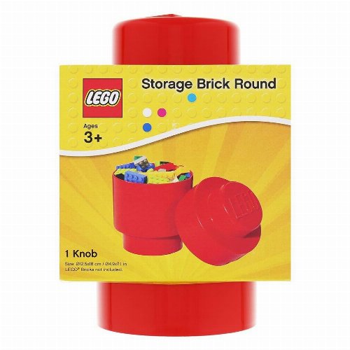 LEGO - Κυκλικό Κούτι Αποθήκευσης Κόκκινο
(18cm)