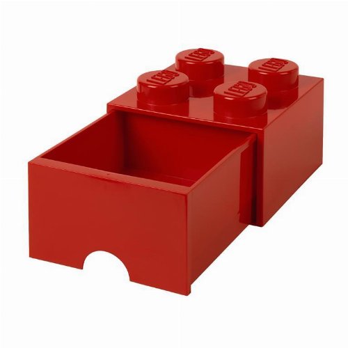 LEGO - Τουβλάκι Αποθήκευσης Συρταρωτό 4 Κόκκινο
(25x25x18cm)