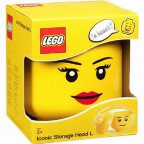 LEGO - Iconic Head Girl Large Τουβλάκι Αποθήκευσης
(27cm)