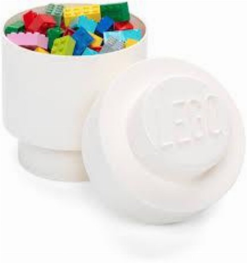 LEGO - Κυκλικό Κούτι Αποθήκευσης Άσπρο
(18cm)