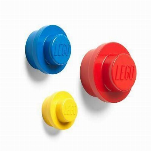 LEGO - Κόκκινο, Μπλέ, Κίτρινο Σετ Κρεμάστρες Τοίχου (3
Τεμάχια)