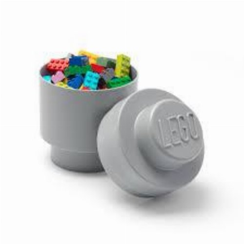 LEGO - Κυκλικό Κούτι Αποθήκευσης Γκρί
(18cm)