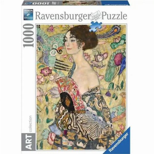 Puzzle 1000 pieces - ART Series: Klimt Lady with
a Fan