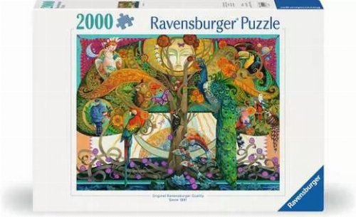 Puzzle 2000 pieces -
Peacocks