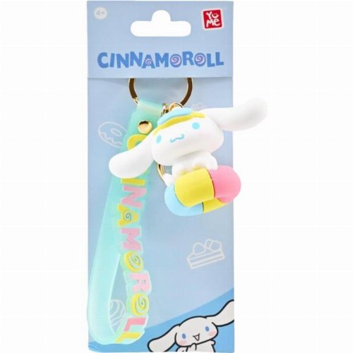 Cinnamoroll Four Seasons - Cinnamoroll with
Goggles Keychain with Hand Strap