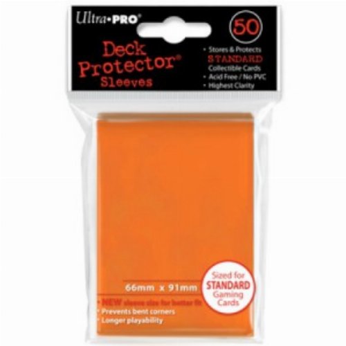 Ultra Pro Card Sleeves Standard Size 50ct -
Orange