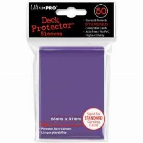 Ultra Pro Card Sleeves Standard Size 50ct -
Purple