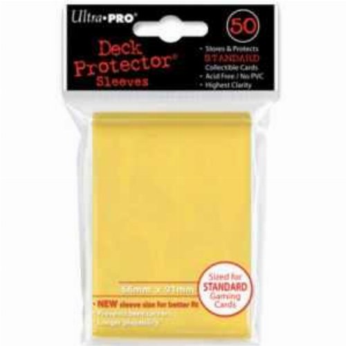 Ultra Pro Card Sleeves Standard Size 50ct -
Yellow