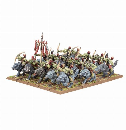 Warhammer: The Old World - Orc & Goblin Tribes:
Goblin Wolf Rider Mob