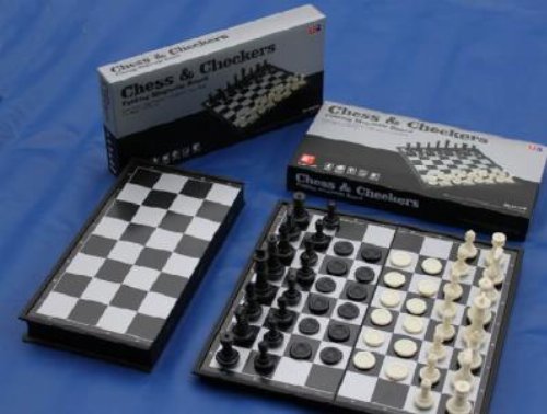 Magnetic Large Size Chess &
Checkers