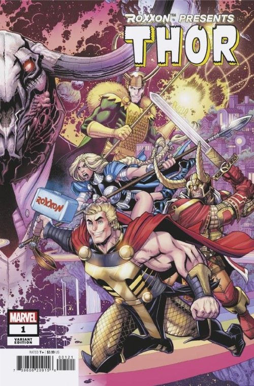 Roxxon Presents Thor #1 Bradshaw Connecting
Variant Cover