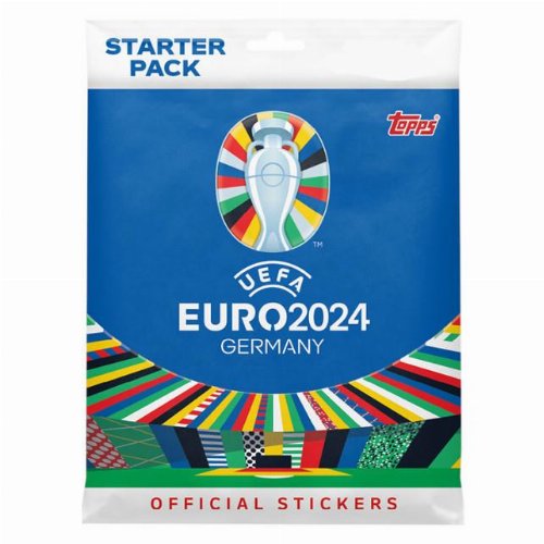 Topps - UEFA Germany Euro 2024 Αυτοκόλλητα Starter
Pack (Άλμπουμ + 24 Αυτοκόλλητα)