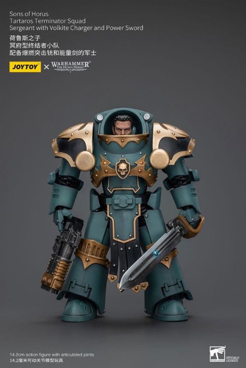 Warhammer The Horus Heresy - Tartaros Terminator
Squad Sergeant With Volkite Charger And Power Sword 1/18 Action
Figure (12cm)