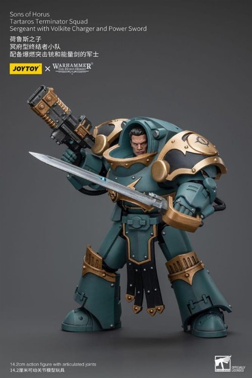 Warhammer The Horus Heresy - Tartaros Terminator
Squad Sergeant With Volkite Charger And Power Sword 1/18 Action
Figure (12cm)