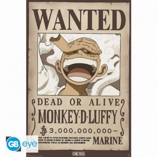 One Piece - Monkey D. Luffy Wanted Poster
(92x61cm)