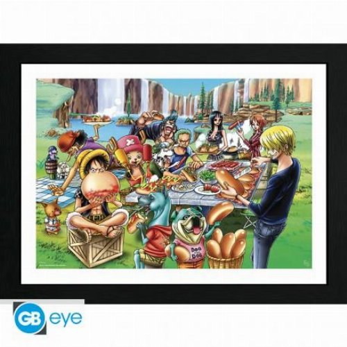 One Piece - Hot-Dog Party Framed Poster
(31x41cm)