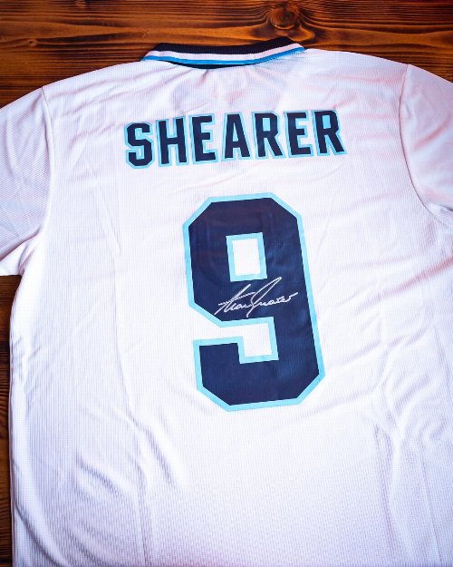 Memorabilia - Alan Shearer Signed National Team Home
Jersey (Authenticated by Beckett)