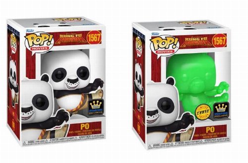 Figures Funko POP! Bundle of 2: Kung Fu Panda -
Po #1567 & Chase (Specialty Series)