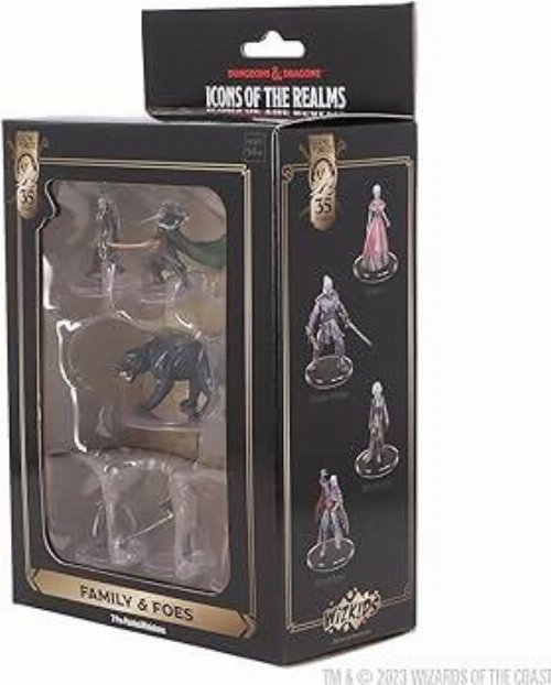 Dungeons and Dragons Icons of the Realms Premium
Boxed Miniature Set - 35th Anniversary Family &
Foes