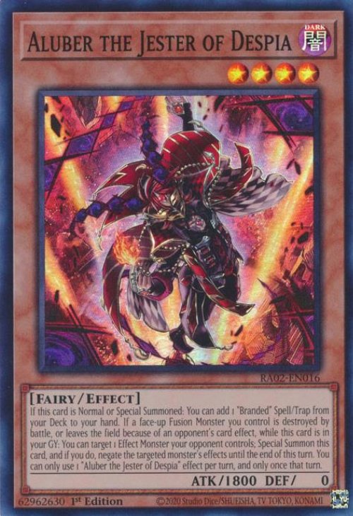 Aluber the Jester of Despia (V.1 - Super
Rare)