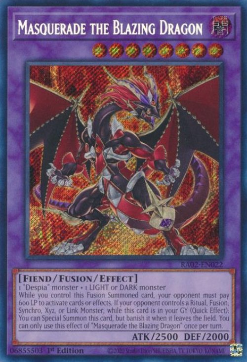 Masquerade the Blazing Dragon (V.3 - Secret
Rare)