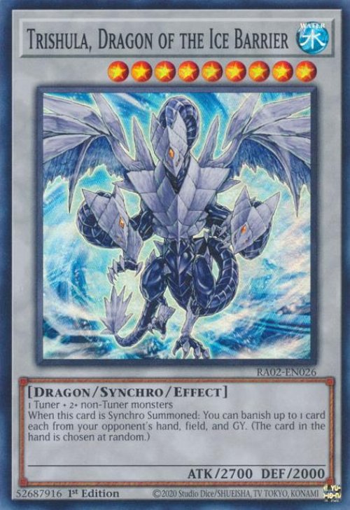 Trishula, Dragon of the Ice Barrier (V.1 - Super
Rare)
