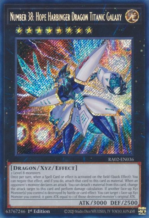 Number 38: Hope Harbinger Dragon Titanic Galaxy (V.3 -
Secret Rare)