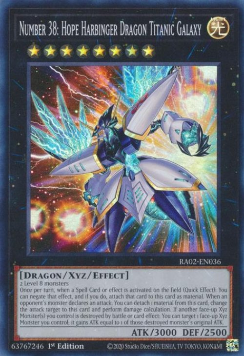 Number 38: Hope Harbinger Dragon Titanic Galaxy
(V.1 - Super Rare)