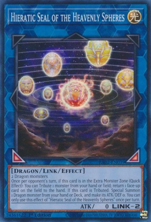 Hieratic Seal of the Heavenly Spheres (V.1 - Super
Rare)