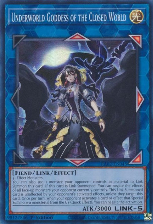 Underworld Goddess of the Closed World (V.1 -
Super Rare)