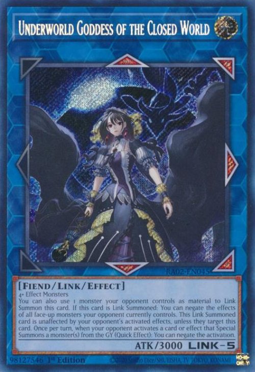 Underworld Goddess of the Closed World (V.3 - Secret
Rare)