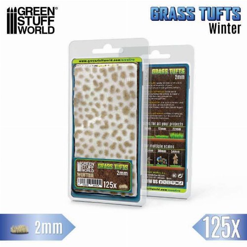 Green Stuff World - Winter White Static Grass
Tufts 2mm (125 pieces)