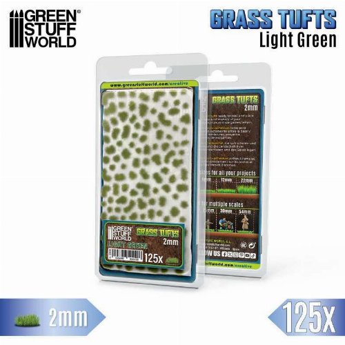 Green Stuff World - Light Green Static Grass
Tufts 2mm (125 pieces)