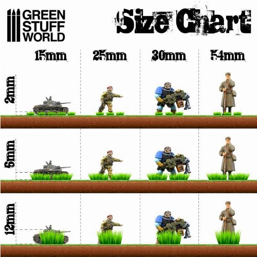 Green Stuff World - Light Green Static Grass
Tufts 2mm (125 pieces)