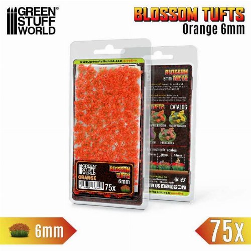 Green Stuff World - Orange Flowers Blossom Tufts
6mm (75 pieces)