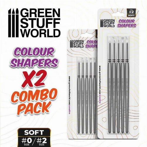 Green Stuff World - Clay/Color Shapers Combo
(Sizes #0 and #2)