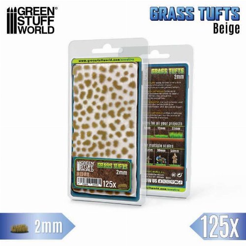 Green Stuff World - Beige Static Grass Tufts 2mm (125
τεμάχια)