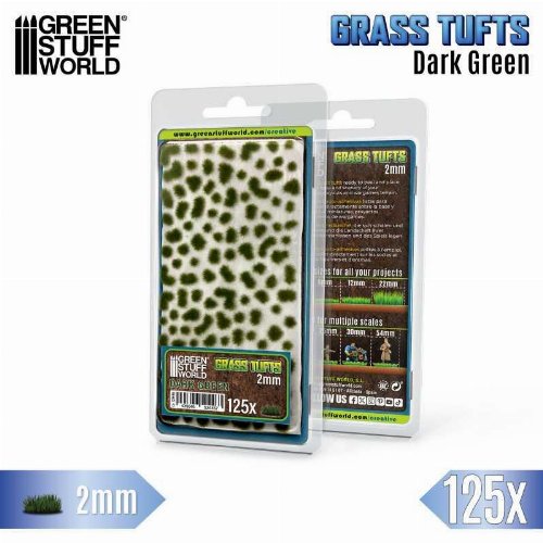 Green Stuff World - Dark Green Static Grass
Tufts 2mm (125 pieces)