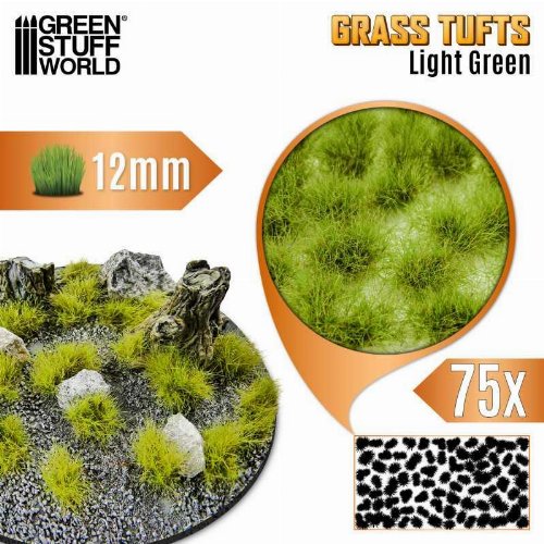 Green Stuff World - Light Green Static Grass Tufts
12mm (75 τεμάχια)