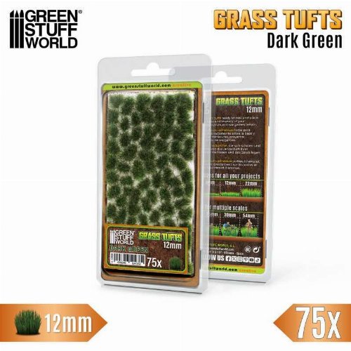 Green Stuff World - Dark Green Static Grass
Tufts 12mm (75 pieces)