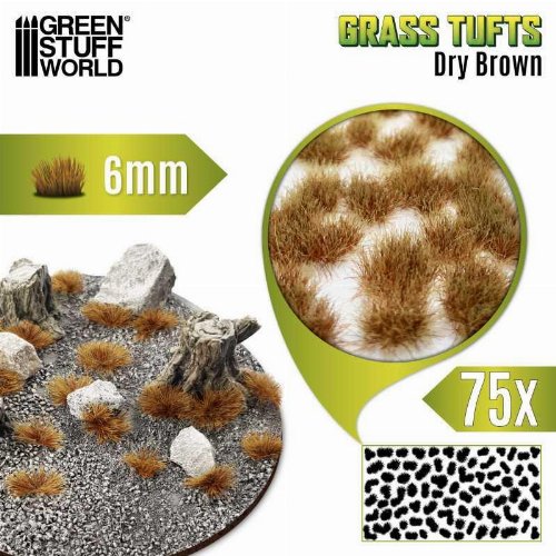 Green Stuff World - Dry Brown Blossom Tufts 6mm
(75 pieces)