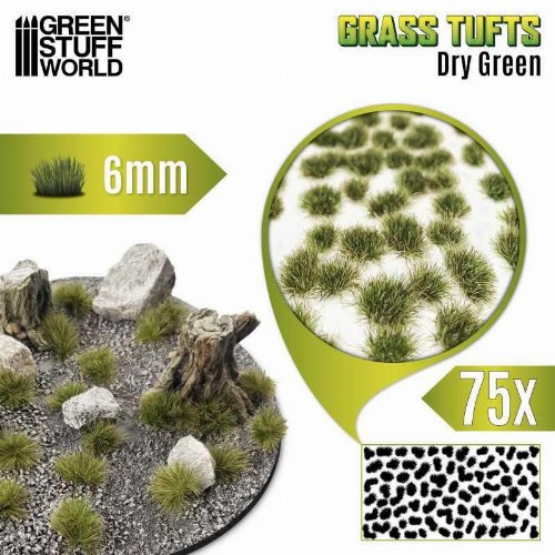 Green Stuff World - Dry Green Blossom Tufts 6mm (75
τεμάχια)
